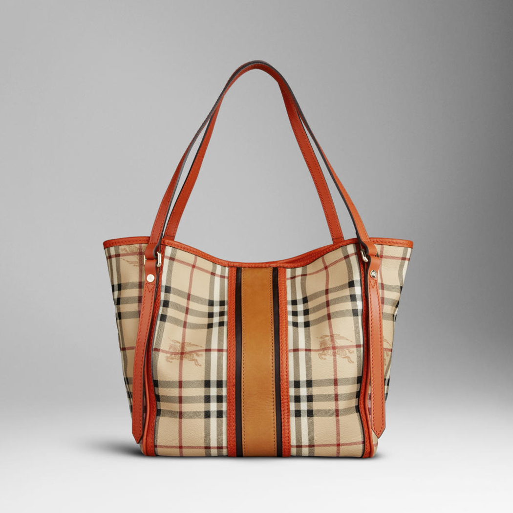 Burberry Piccolo Canvas Tote Check 37994251