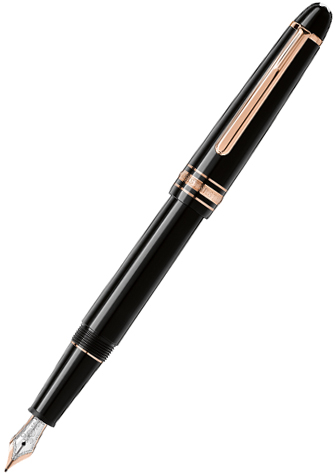 Montblanc Meisterstück Classique R145 rosso oro medio Penna stilografica Pennino