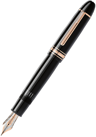 Montblanc Meisterstück R149 oro rosso Broad pennino Stilografica