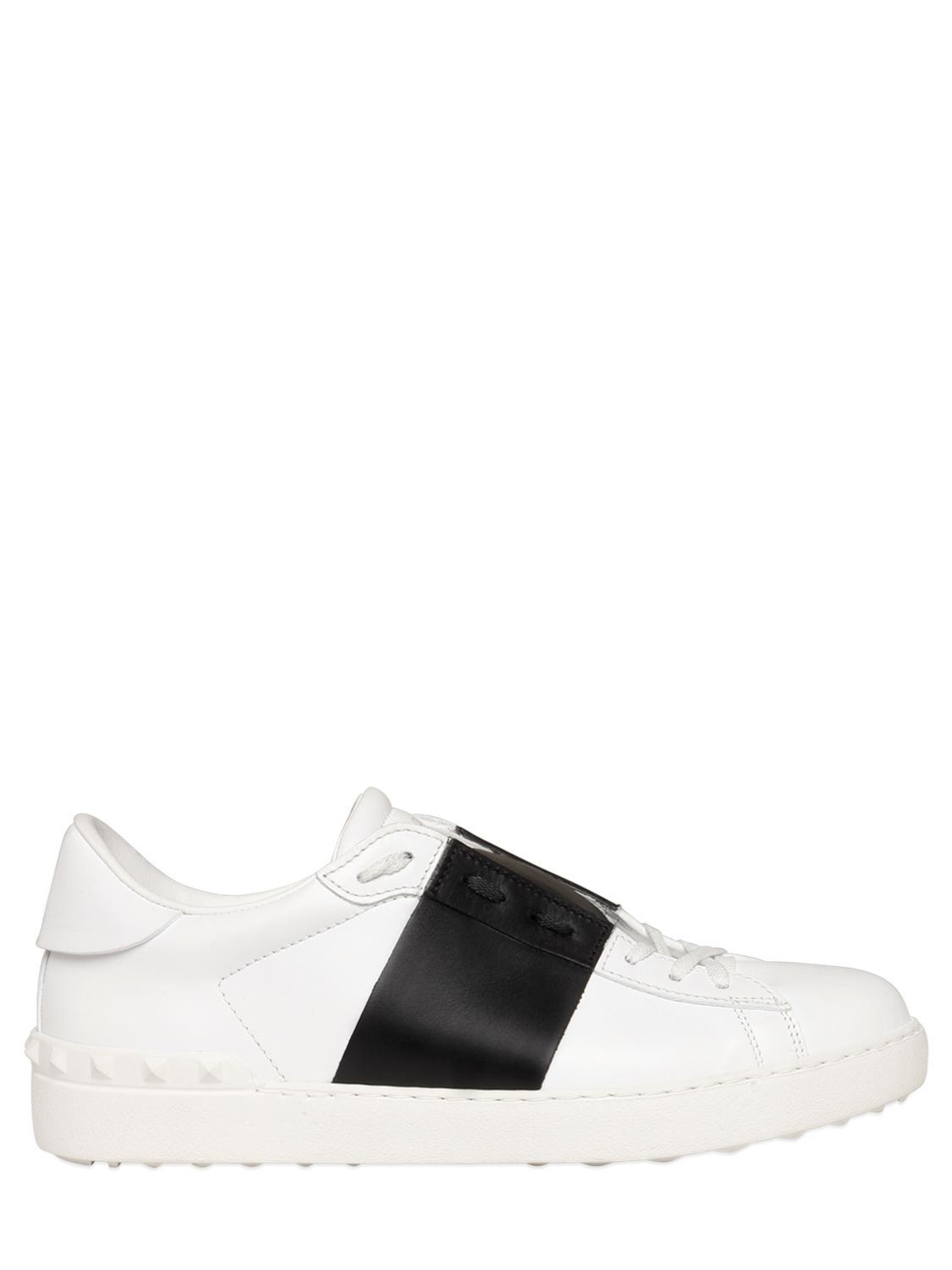 Valentino sneakers "open" in pelle bianco/nero uomo scarpe,valentino scarpe bitonto,valentino abiti da sera,autorizzato