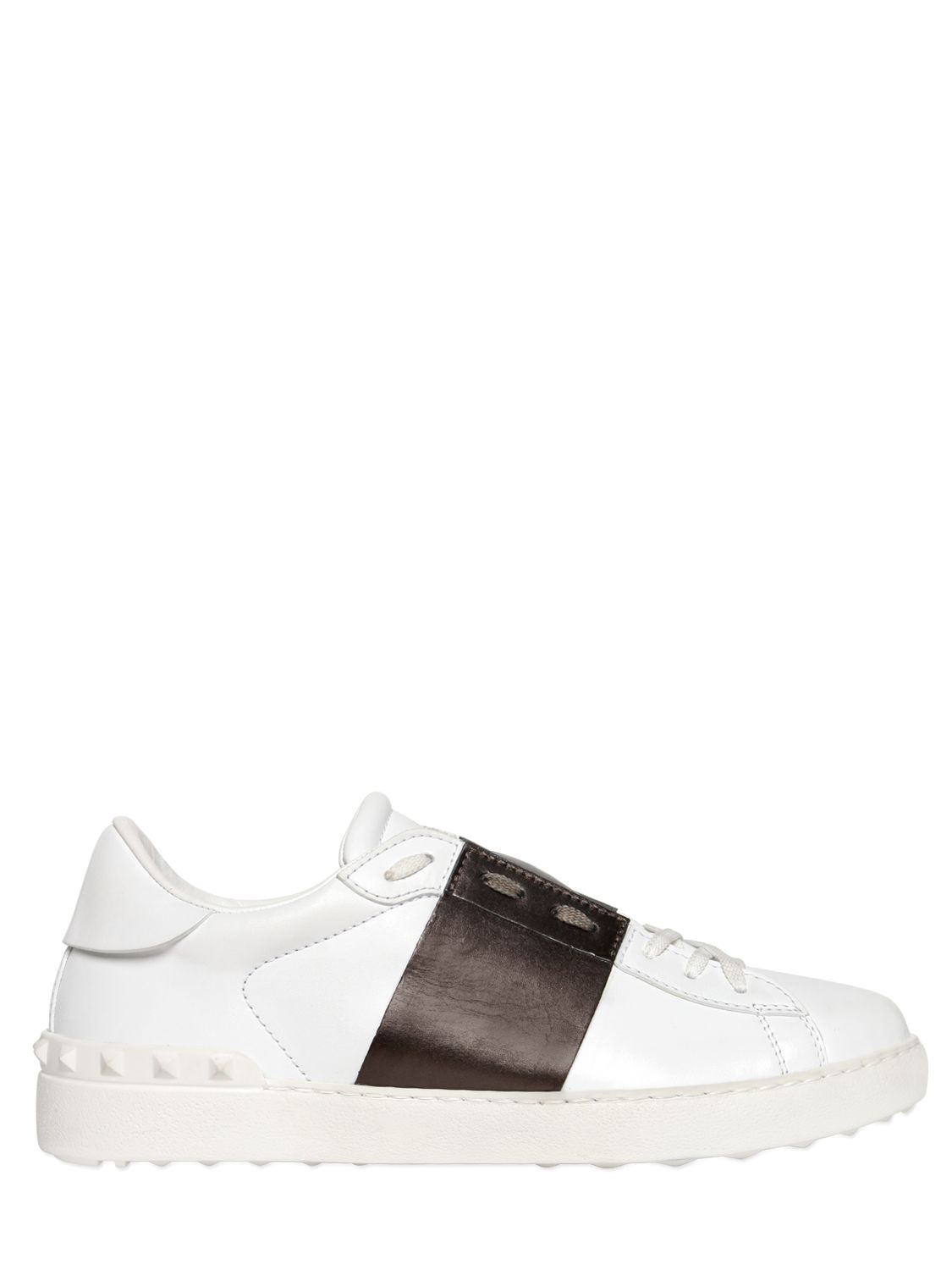 Valentino sneakers "open" in pelle bianco/bronzo uomo scarpe,valentino sneaker,valentino borse rosse,online shop