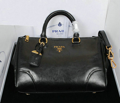 2013 Ultima Prada in pelle di vitello lucido Tote Bag BN6250 in