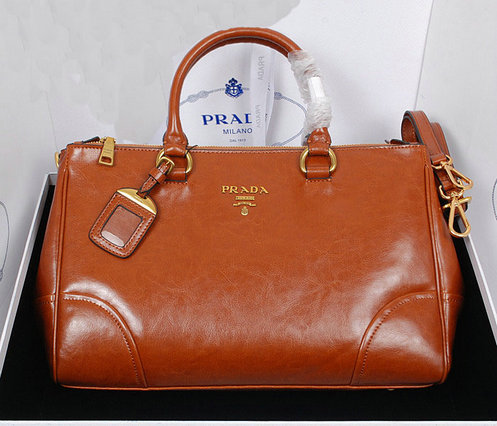 2013 Ultima Prada in pelle di vitello lucido Tote Bag BN6250 in