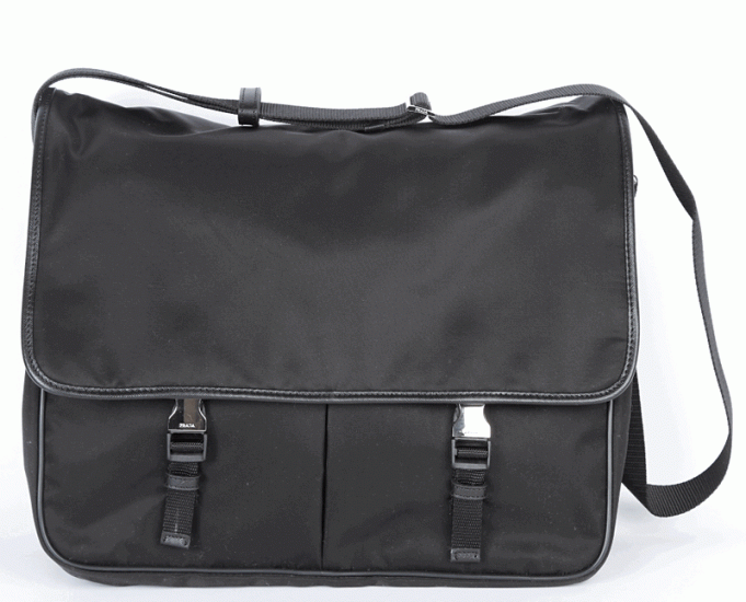 Grande Prada Messenger Borse Laptop V165 in Nero