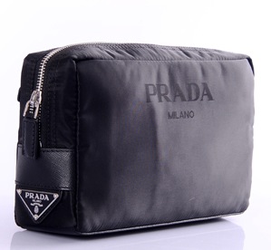 Prada Nylon Cosmetic MV177P Bag in Nero