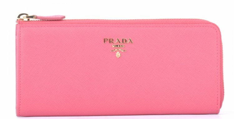 Prada Saffiano Portafoglio 1M1183 in Pink