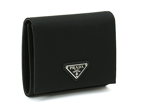 Prada Nylon Portafoglio M176 in nero