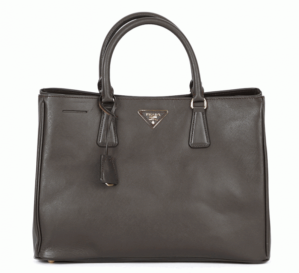 Saffiano Prada borsetta di pelle in marrone BN1844