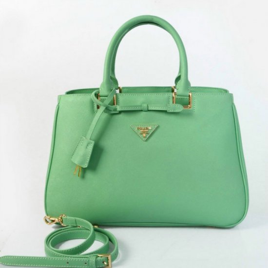 Borse 2013 Prada Saffiano Bow Tote Verde Vitello