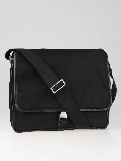 Prada Nero Tessuto Nylon Messenger Bag