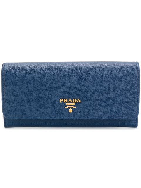 Prada Portafoglio Donna Blu