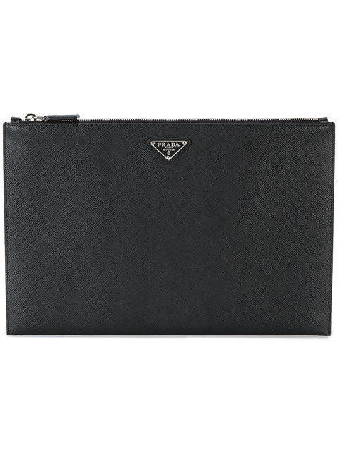 Prada Pouch larga Uomo Nero