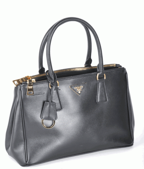 Prada Saffiano Piccola borsa in pelle BN1801 in Nero