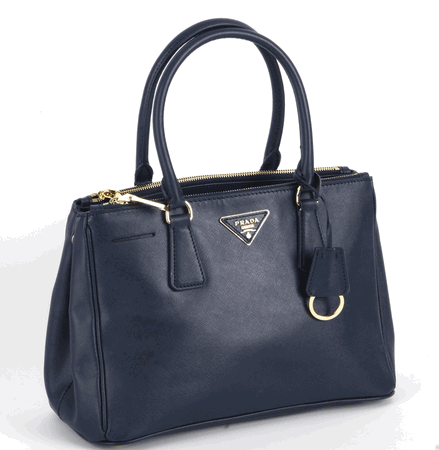 Prada Saffiano Piccola borsa in pelle BN1801 in blu