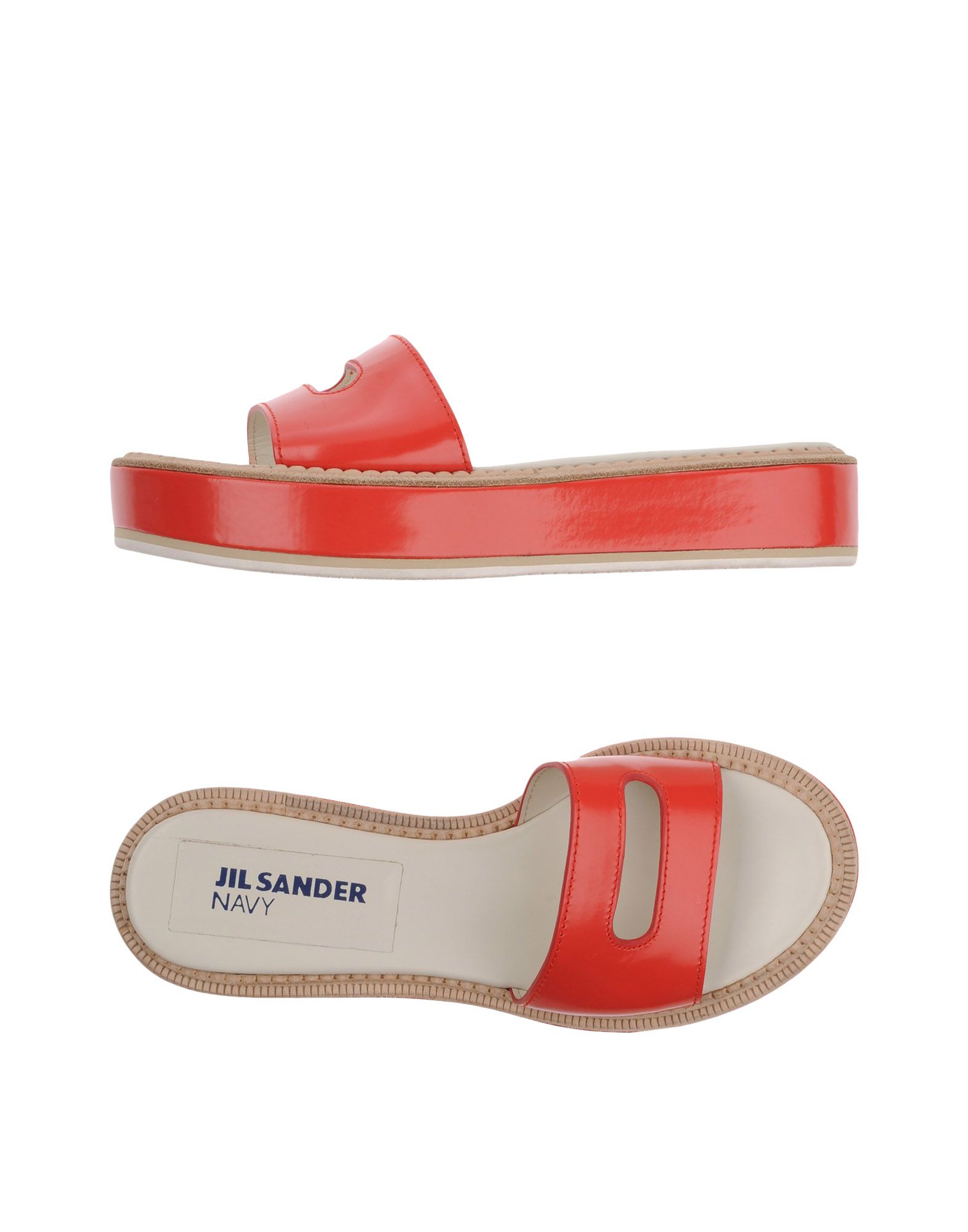 JIL SANDER NAVY Sandali Rosso Donna Scarpe