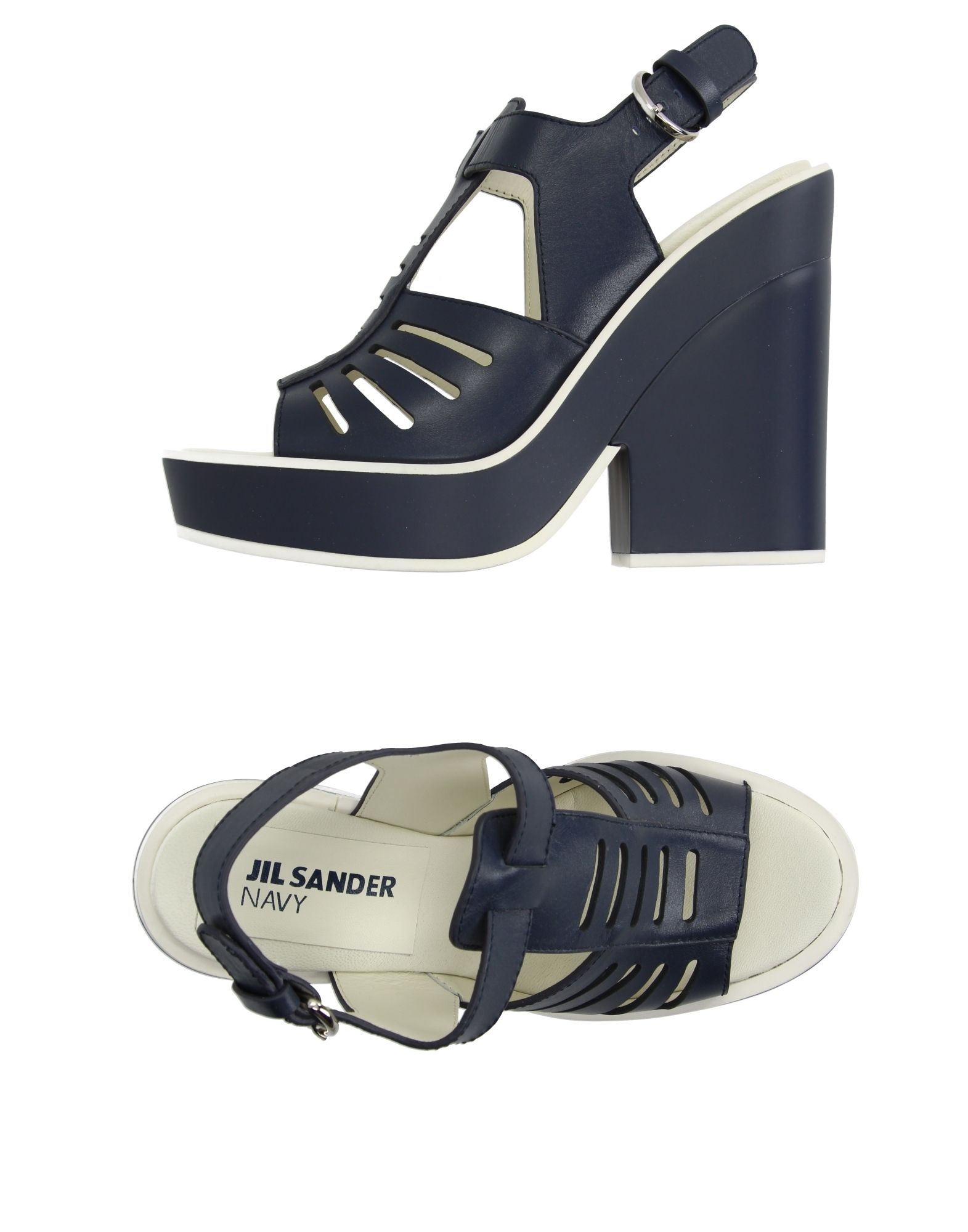 JIL SANDER NAVY Sandali Blu scuro Donna Scarpe