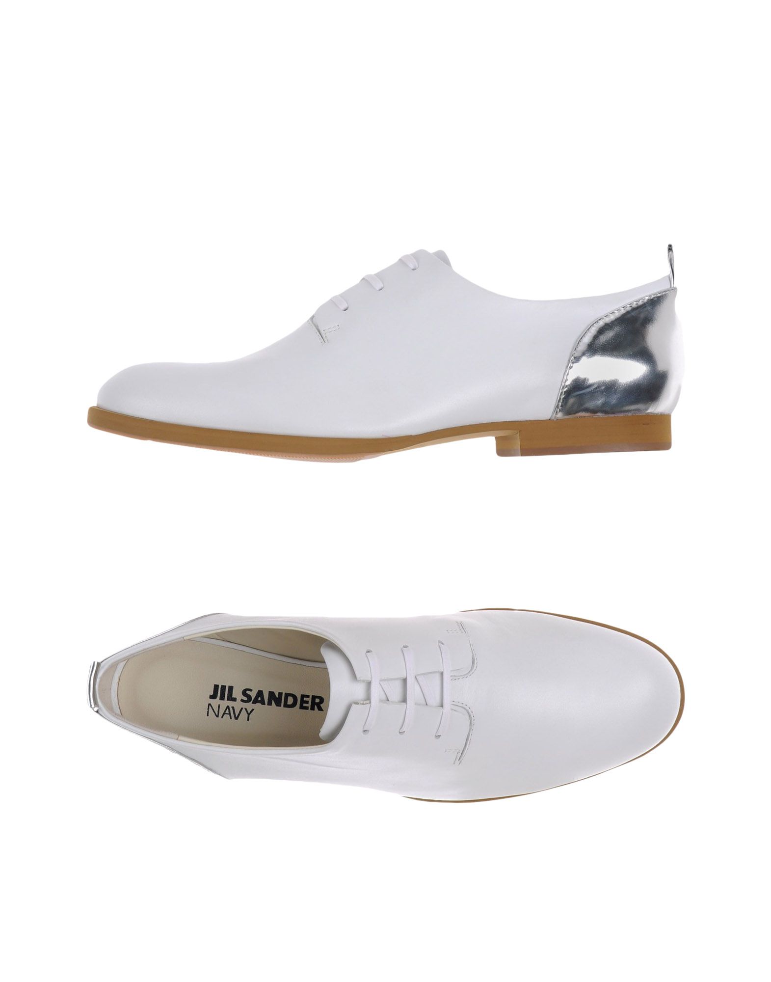 JIL SANDER NAVY Stringate Bianco Donna Scarpe