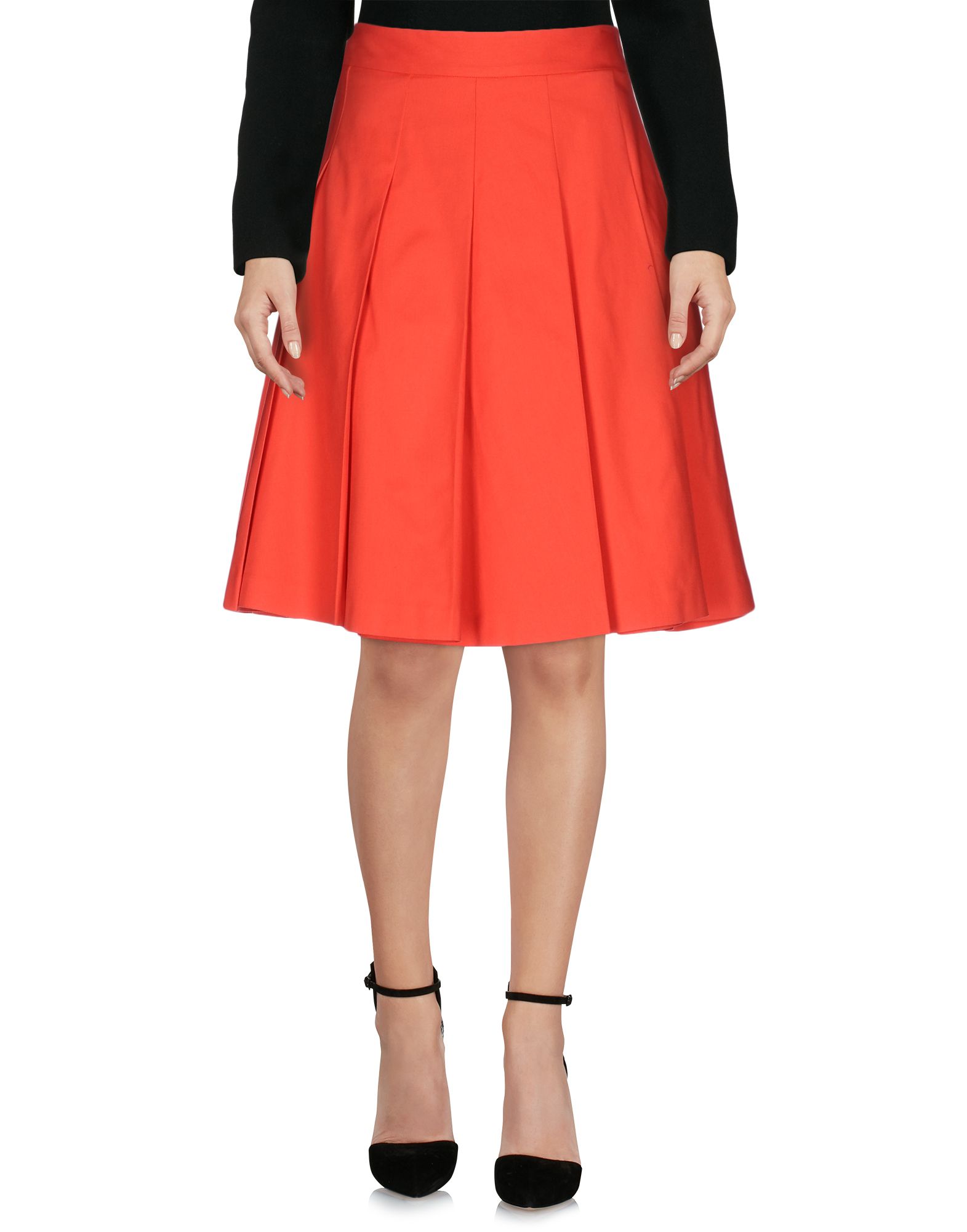 JIL SANDER NAVY Gonna ginocchio Rosso Donna Gonne