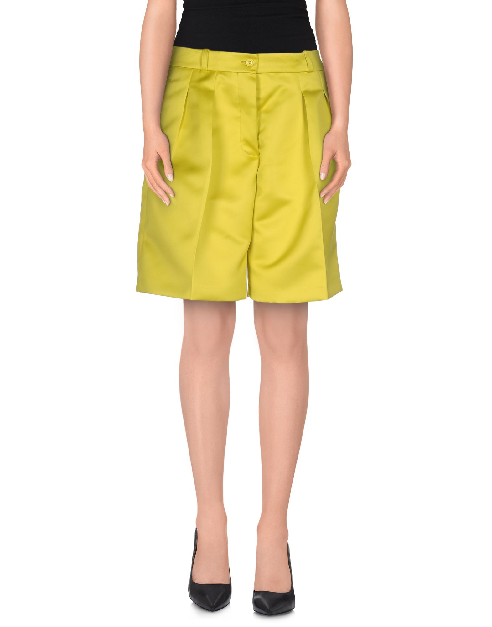 JIL SANDER NAVY Shorts Giallo Donna Pantaloni