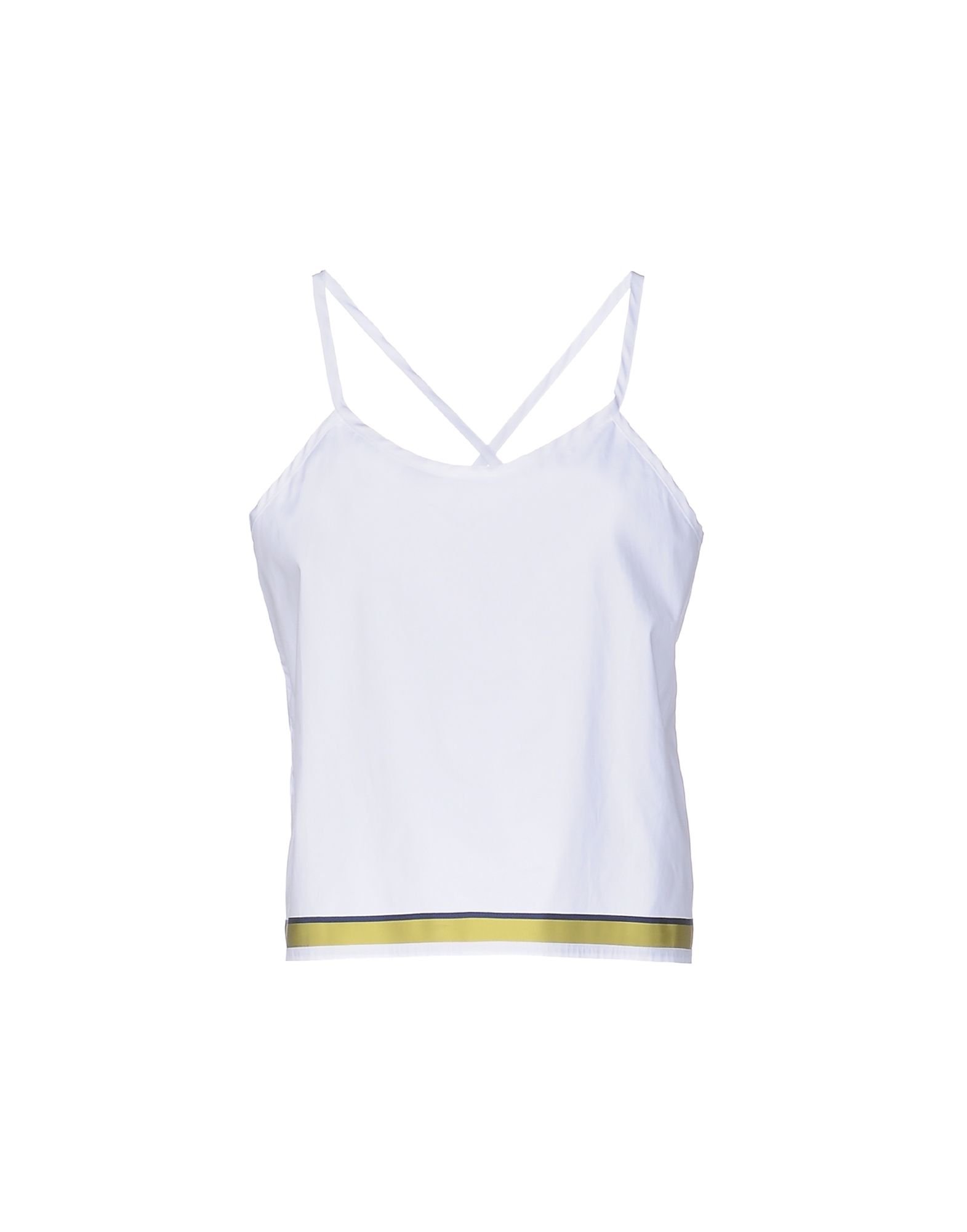 JIL SANDER NAVY Top Bianco Donna T-Shirt e