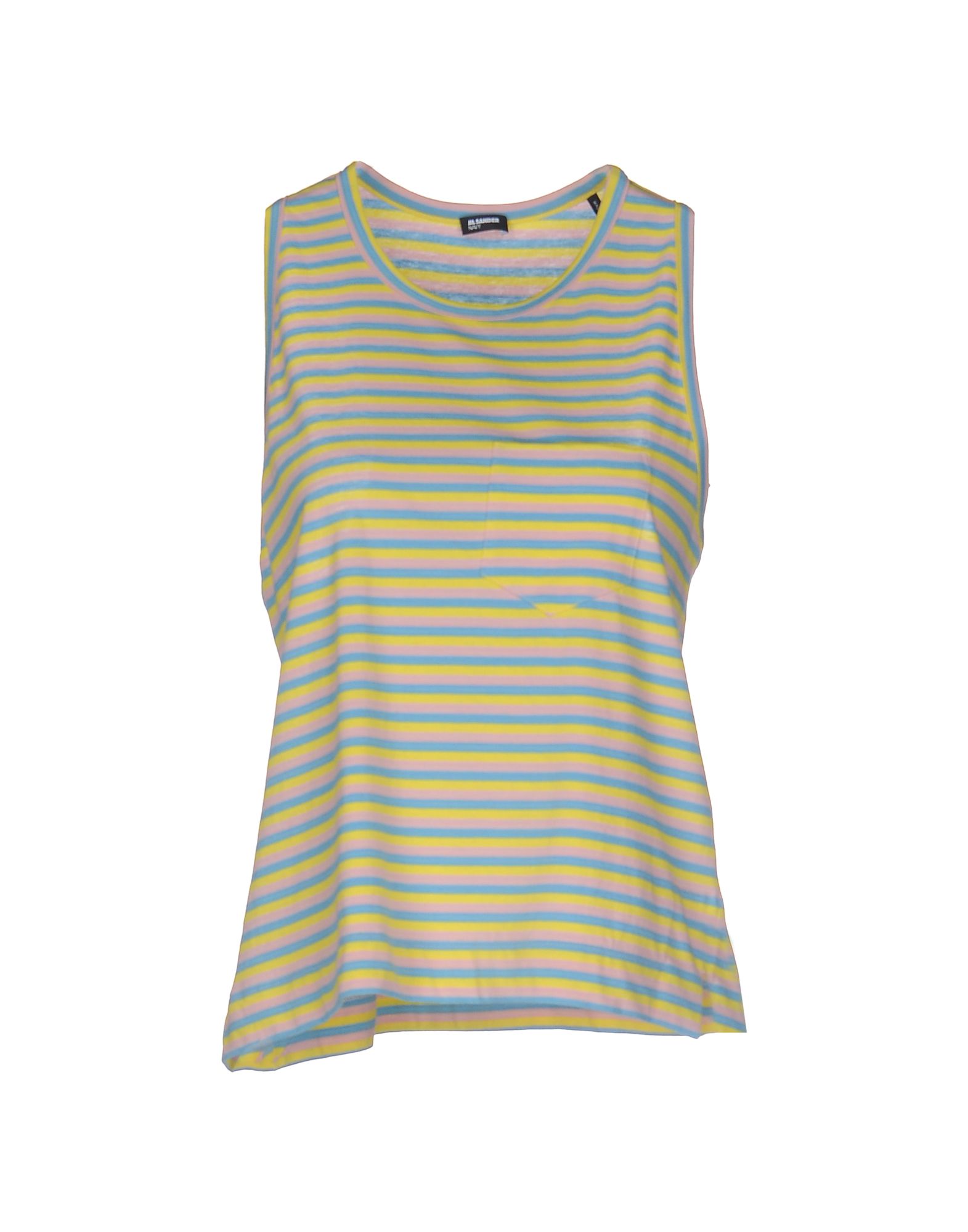 JIL SANDER NAVY Canotta Giallo Donna T-Shirt e Top